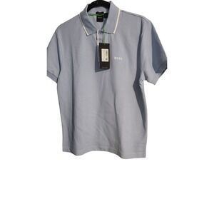 NWT HUGO BOSS Paddy Pro Men's Regular Fit Polo‎ Shirt in Natural  - Sz Small